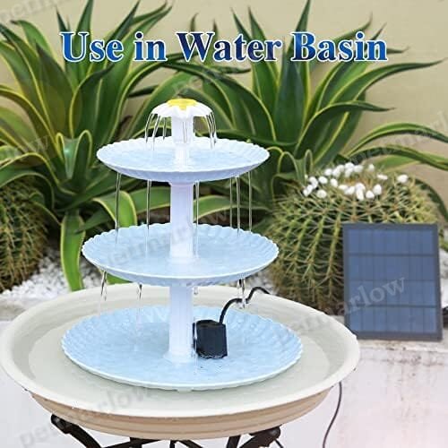 Upgraded DIY Solar Fountain Detachable for Bird Bath – view 6