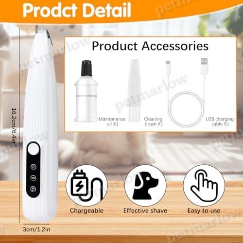 Upgraded Dog Trimmer with LED Light – view 3