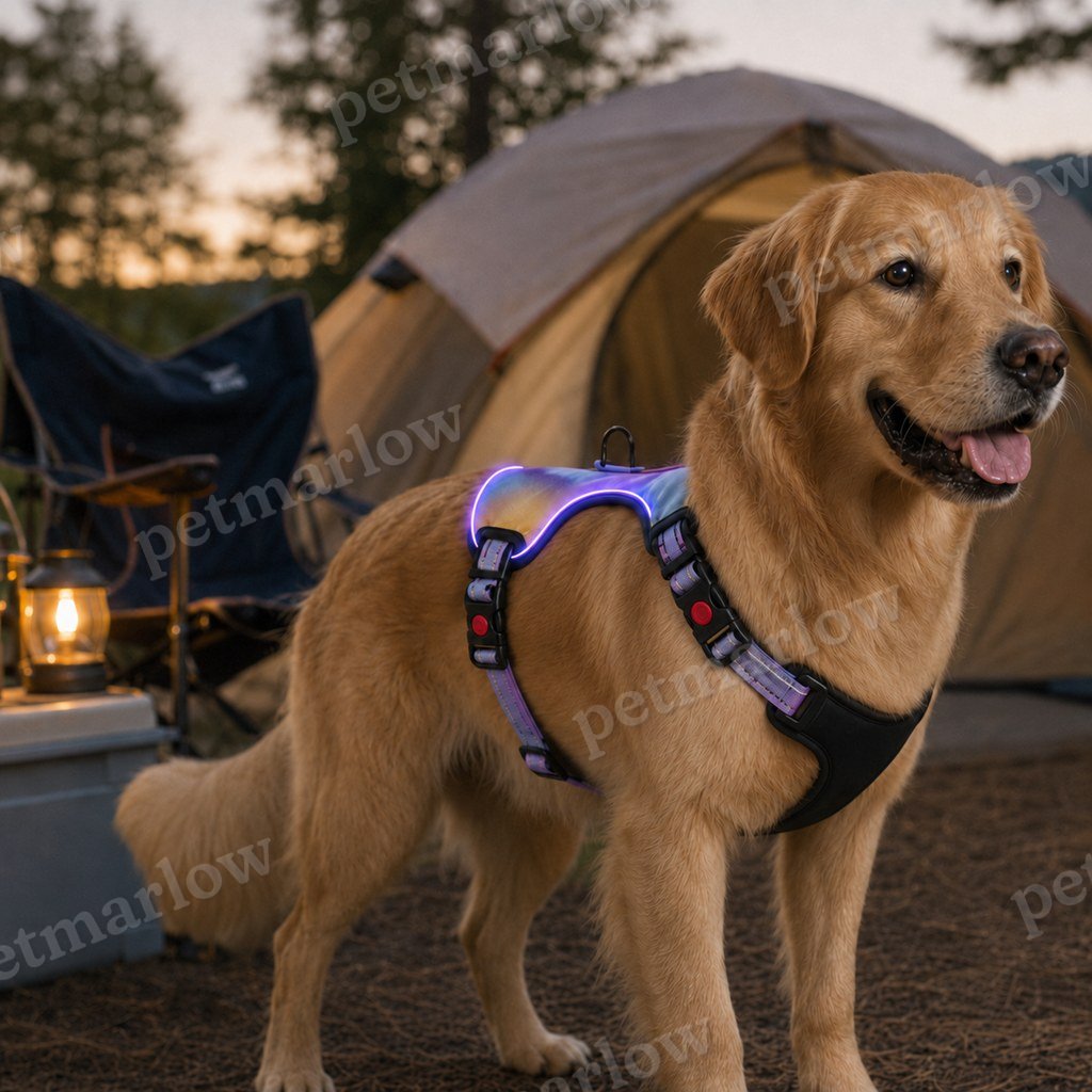 USB-C Rechargeable LED Dog Harness (Reflective Mesh) – view 6