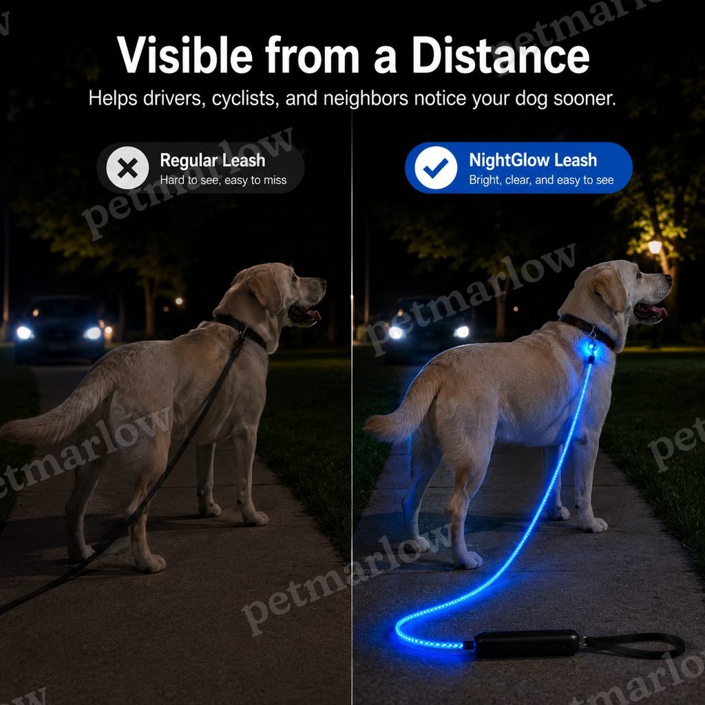 USB-Rechargeable LED Dog Leash (4.9 ft) – view 2
