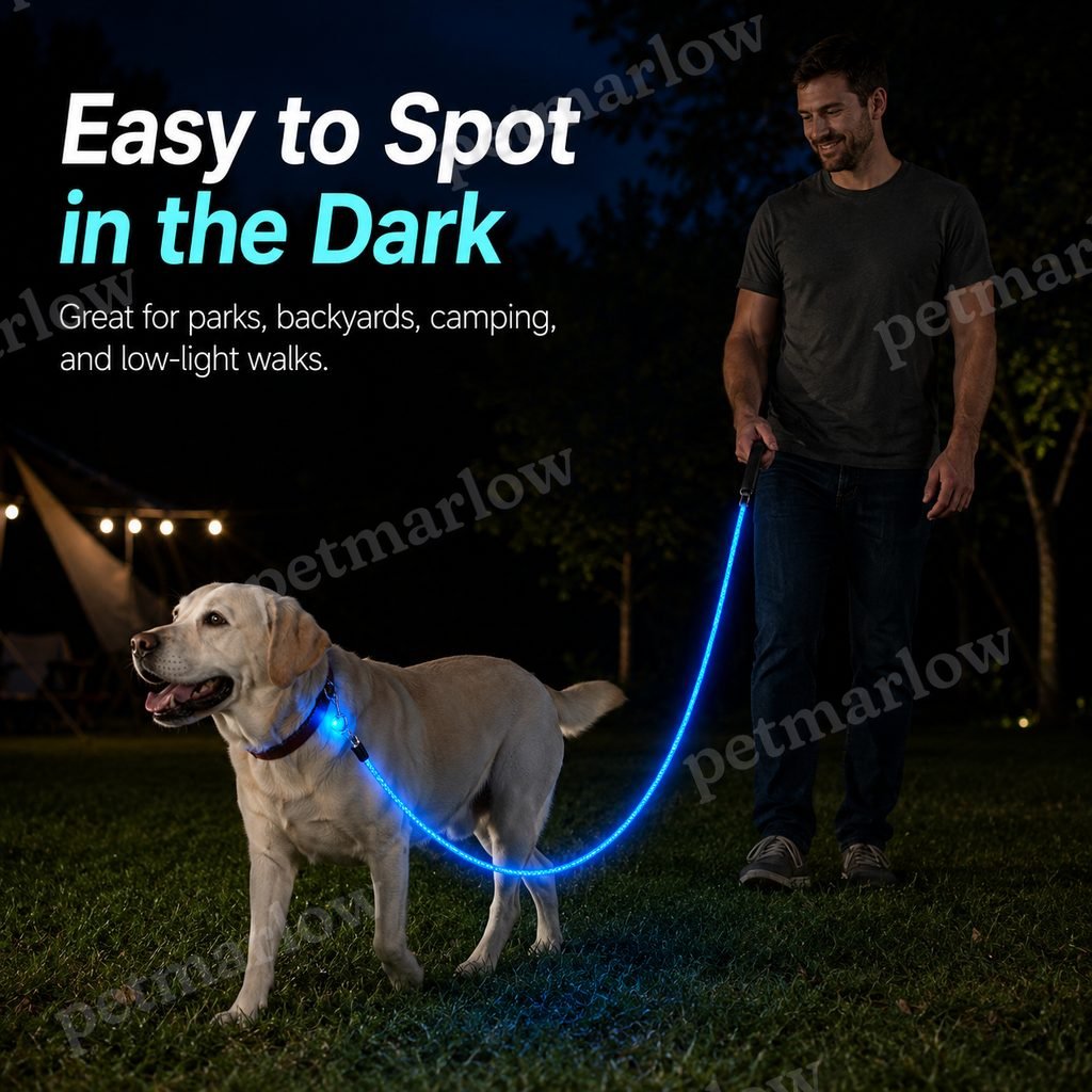 USB-Rechargeable LED Dog Leash (4.9 ft) – view 4