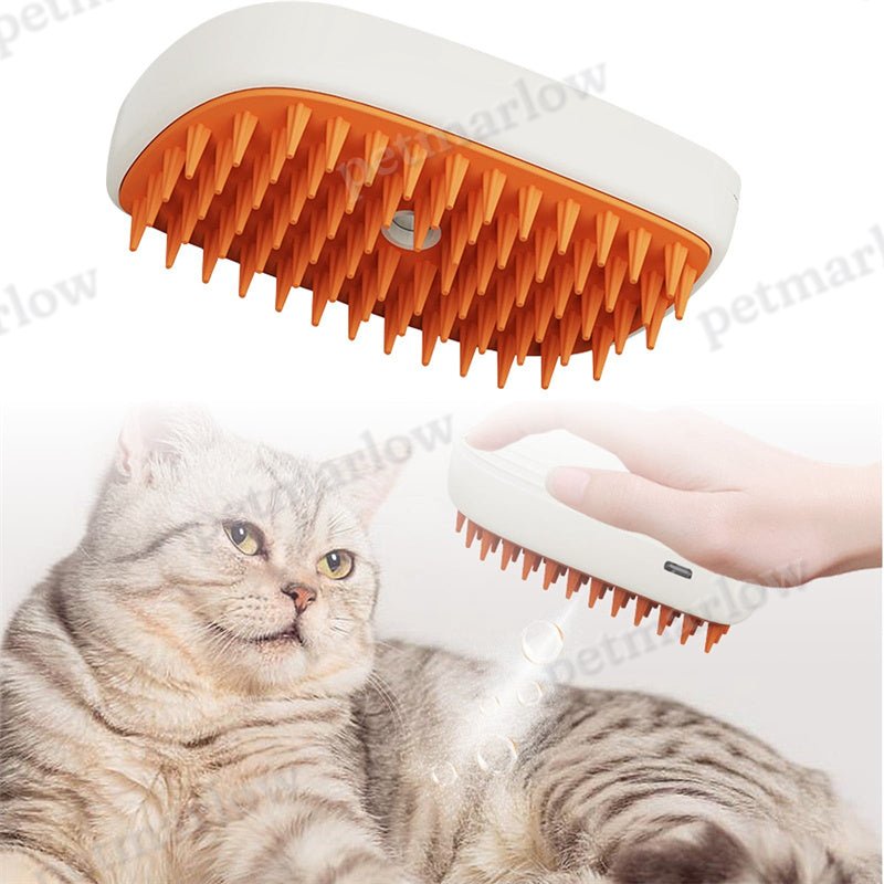 USB Rechargeable Pets Steam Brush Spray Massage Comb Pet Grooming Tools Cat Steam Comb Pet Products – view 3
