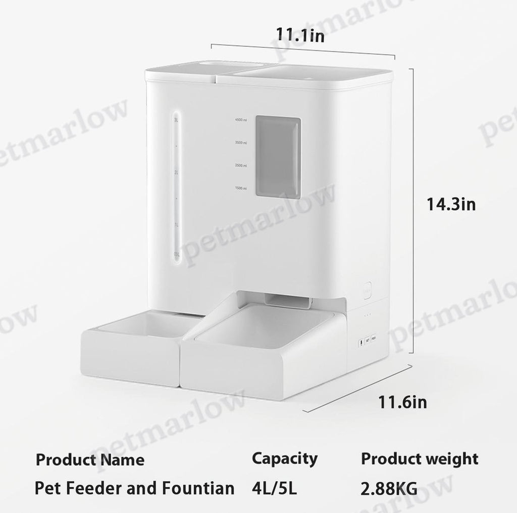 WiFi Automatic Pet Feeder and Waterer Set – view 2