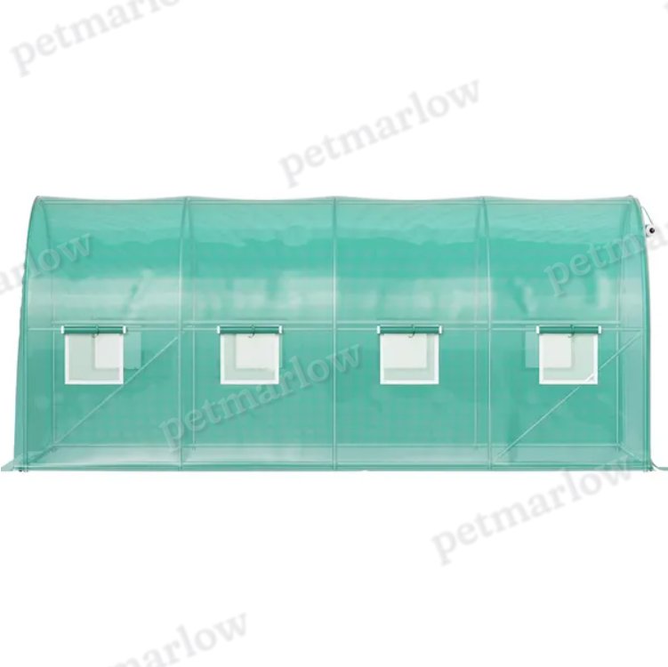 Walk-In Tunnel Greenhouse for Plants with Galvanized Frame – view 4