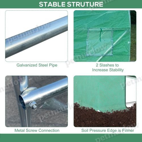 Walk-In Tunnel Hoop Greenhouse for Plants – view 4