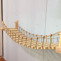 Wall-Mounted Pine Cat Furniture Staircase – Khaki