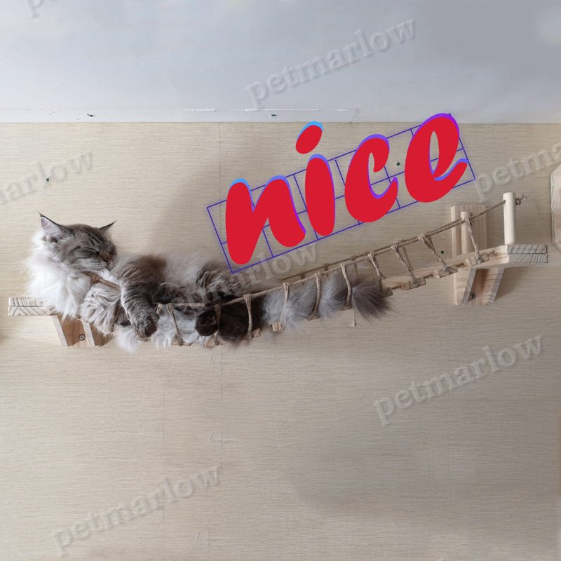 Wall-Mounted Pine Cat Furniture Staircase – view 5