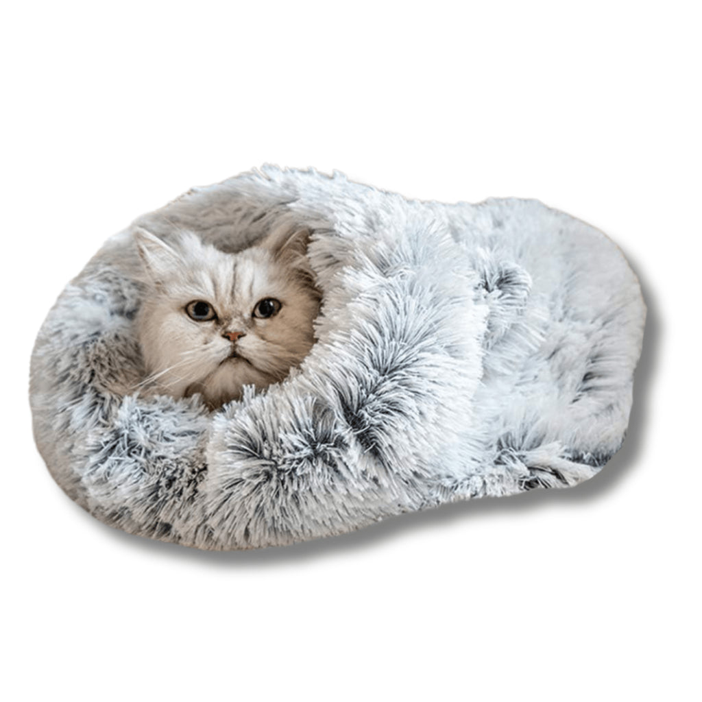 Plush Cat Sleeping Bag Nest for Cozy Comfort