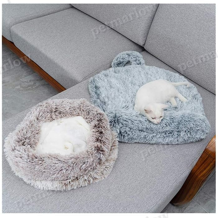 Plush Cat Sleeping Bag Nest for Cozy Comfort – view 4