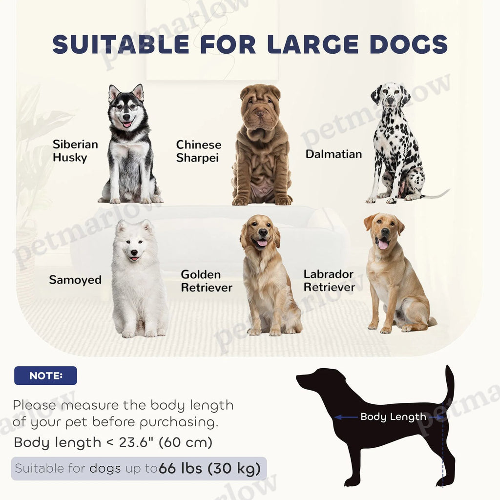 Washable Elevated Dog Sofa for Large Pets – view 5