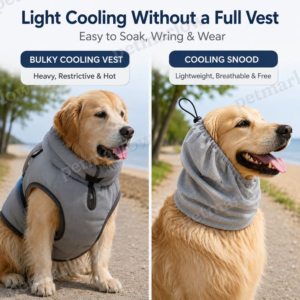 Water-Activated Breathable Mesh Dog Cooling Snood – view 5