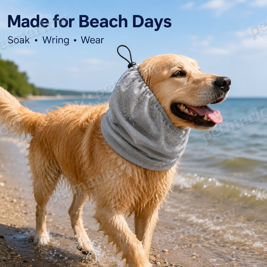 Water-Activated Breathable Mesh Dog Cooling Snood – view 6