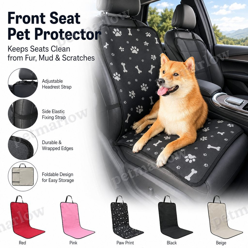 Water-Resistant Oxford Anti-Slip Front Seat Pet Cover (Universal Fit) – view 4