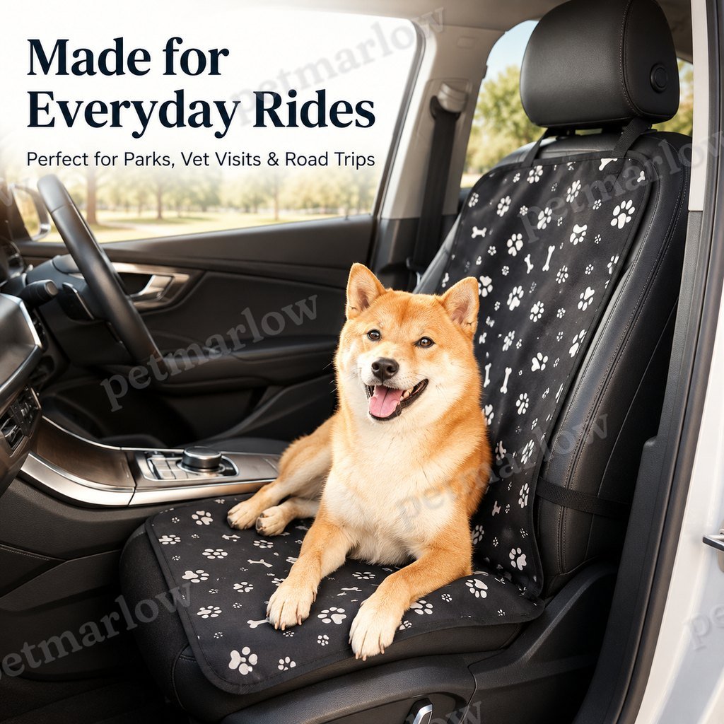 Water-Resistant Oxford Anti-Slip Front Seat Pet Cover (Universal Fit) – view 5