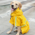 Waterproof Dog Raincoat for Wet Weather Walks – Yellow / S