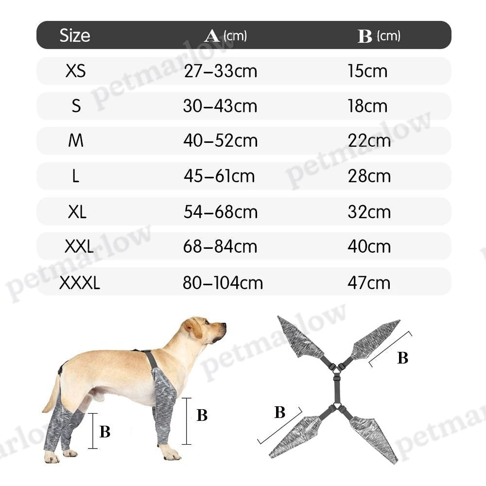 Waterproof Dog Recovery Sleeves for Front and Back Legs – view 3