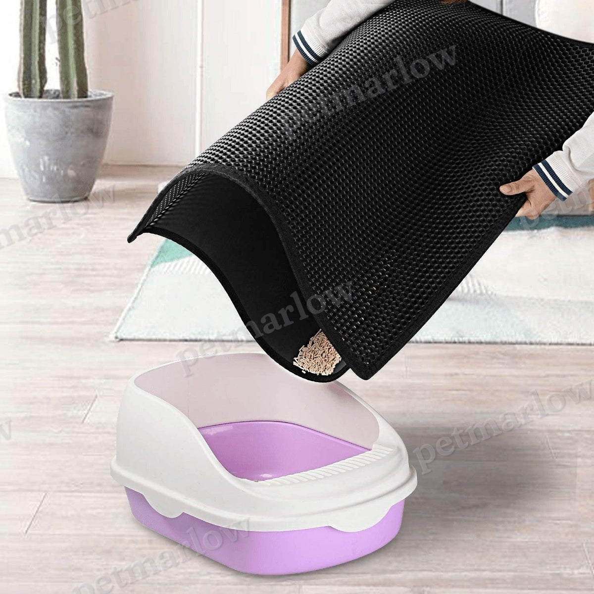 Waterproof Double Layer Cat Litter Mat – view 4