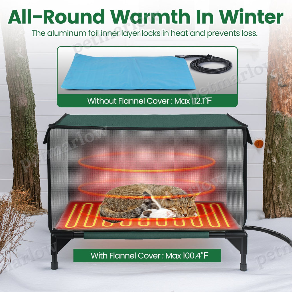 Waterproof Heated Cat House for Outdoor Comfort – view 4
