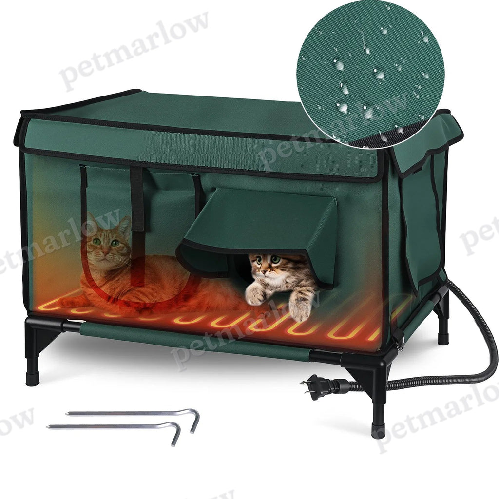 Waterproof Heated Cat House Outdoor Shelter – view 6