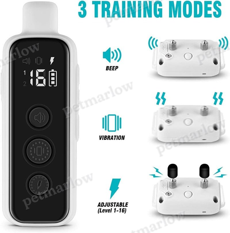 Waterproof Rechargeable Electric Dog Training Collar with Remote Dog Shock Collar – view 4