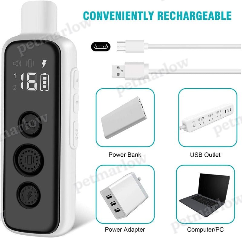 Waterproof Rechargeable Electric Dog Training Collar with Remote Dog Shock Collar – view 5