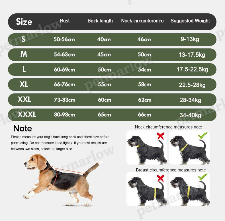 Waterproof Winter Dog Coat – Warm Cotton Dog Jacket – view 4