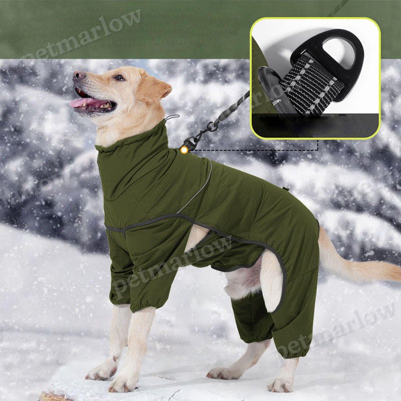 Waterproof Winter Dog Coat – Warm Cotton Dog Jacket – view 6