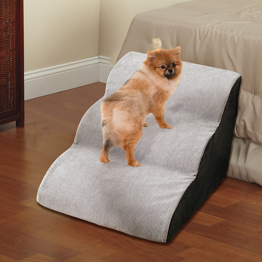 Wavy Dog Stairs – Grey and Black