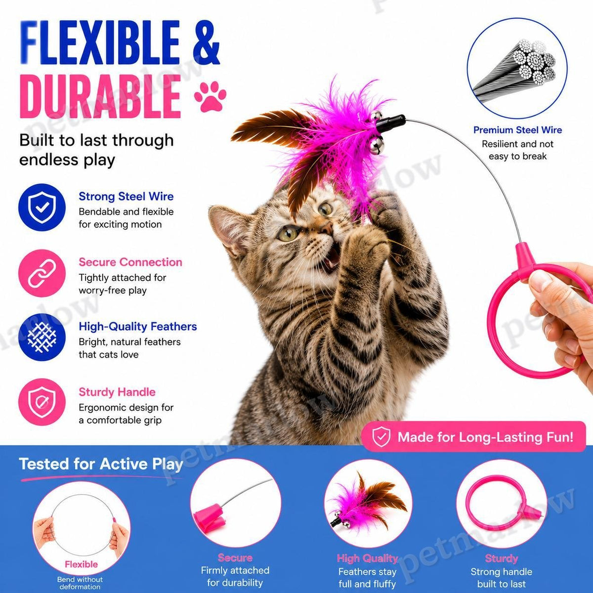 Wearable Cat Feather Collar Toy – view 4