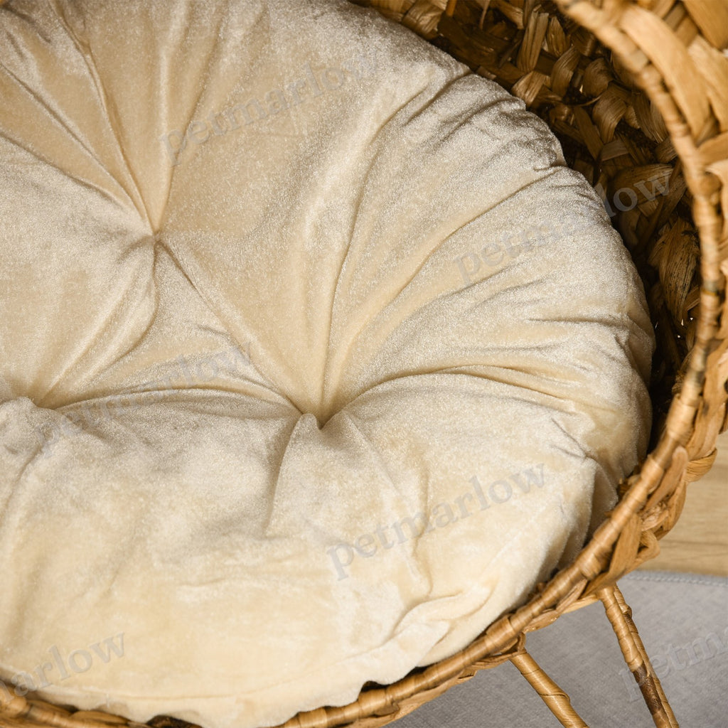 Weaved Cat Bed with Cushion for Comfort and Play – view 6