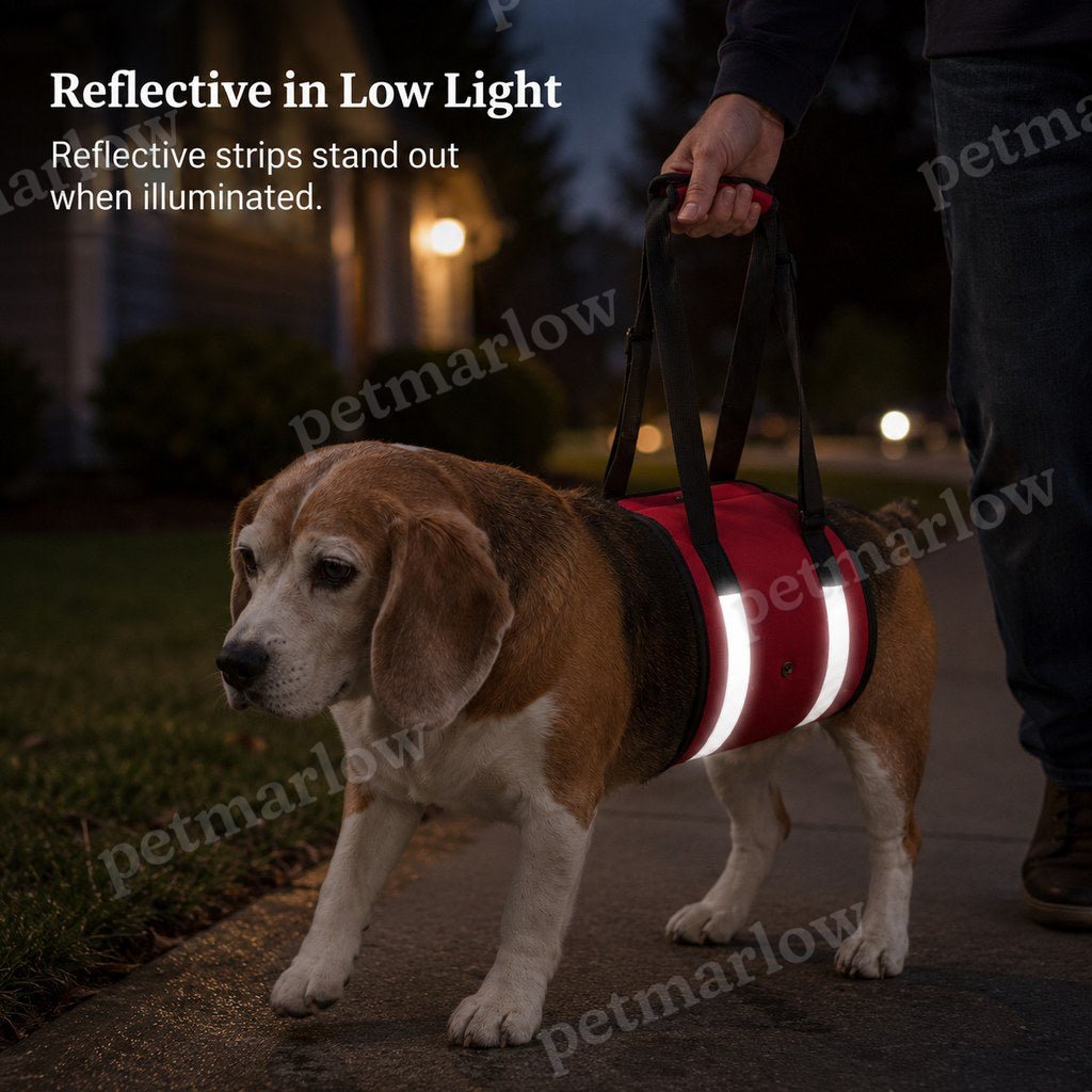 Wide EVA-Cushioned Belly Support Dog Lift Sling (Adjustable Straps) – view 4