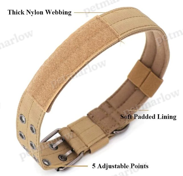 Tactical Heavy Duty Dog Collar for Strong Support – view 5