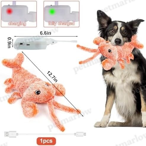 Wiggly Lobster Dog Toy for Boredom – view 4