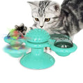 Windmill Rotating Suction Cup Spinning Cat Toy – Blue