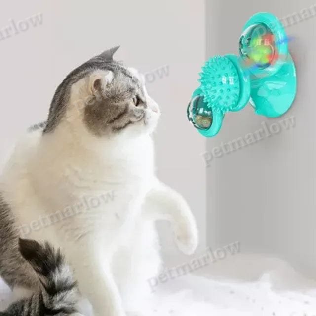 Windmill Rotating Suction Cup Spinning Cat Toy – view 6