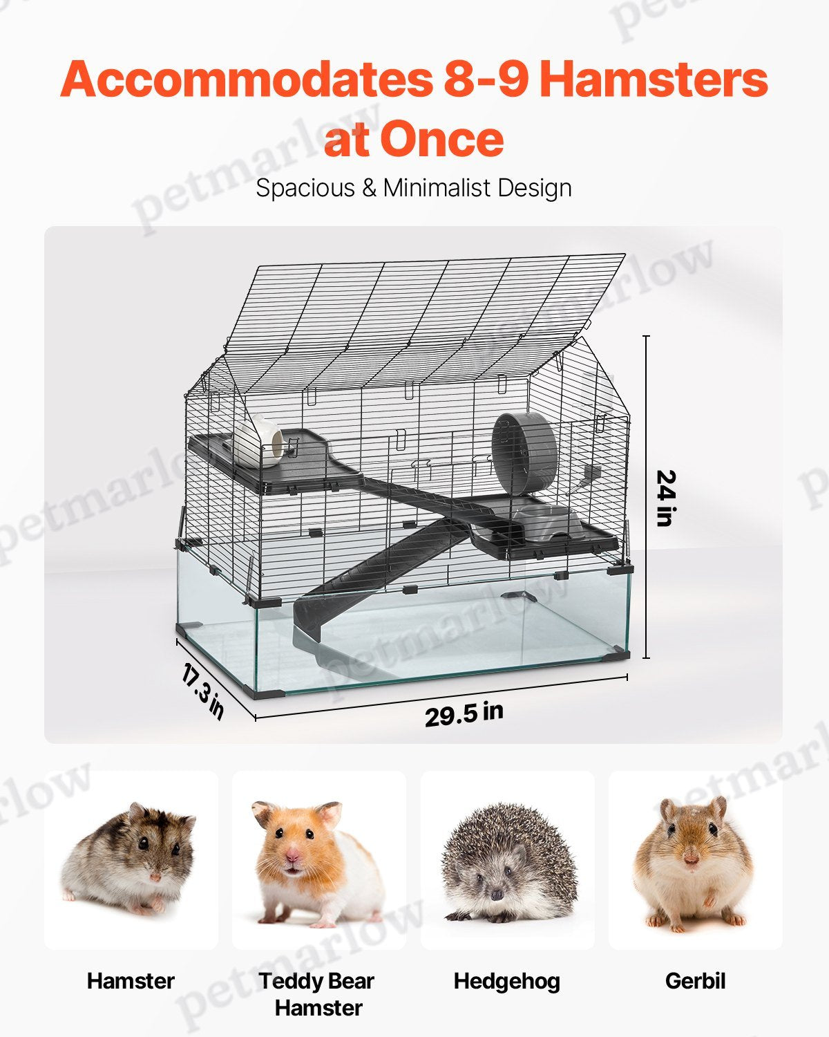 Wire Hamster Cage Habitat for Small Animals – view 5