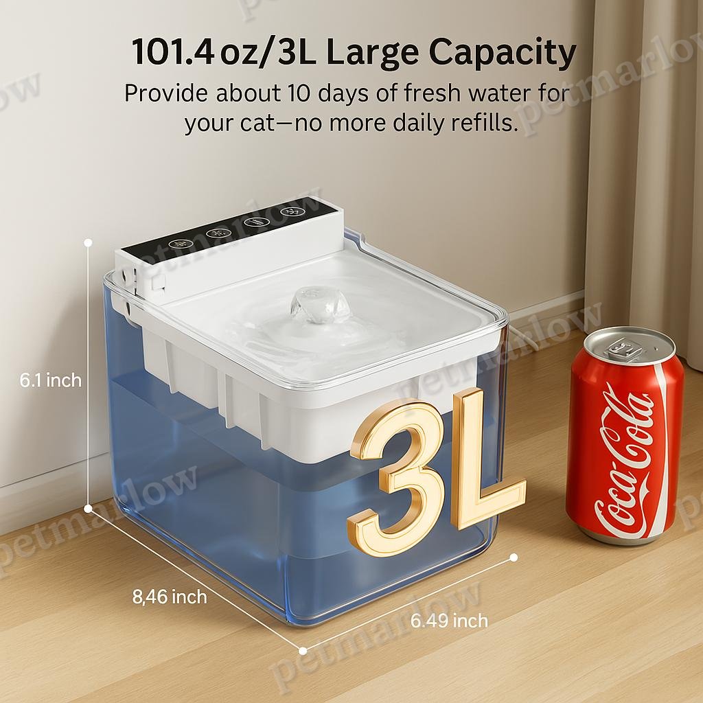 Automatic Pet Water Dispenser with Radar Sensing – view 4