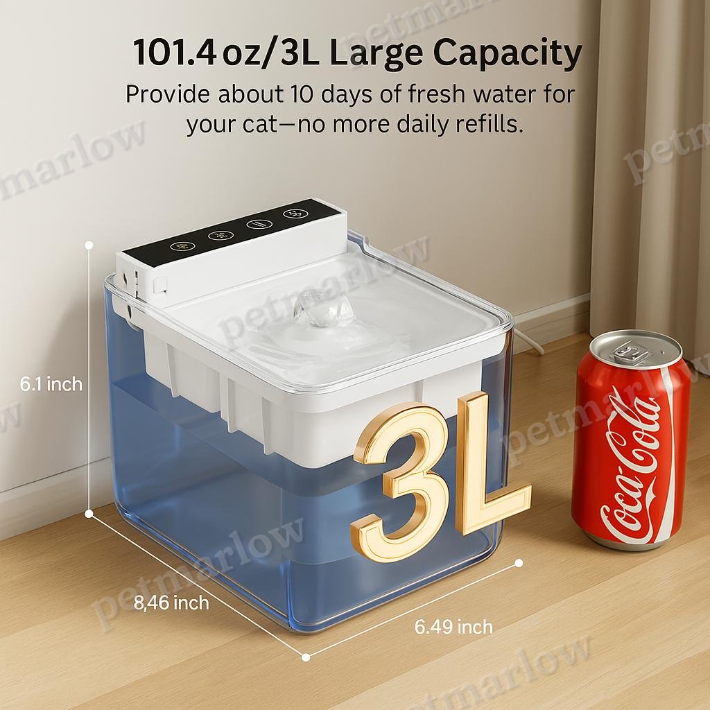 Automatic Pet Water Dispenser with Radar Sensing – view 6