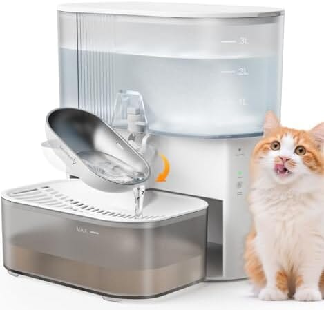 Wireless Cat Water Fountain No Filters, Wastewater Separation