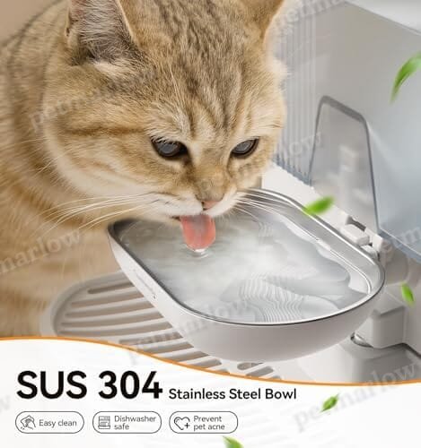 Wireless Cat Water Fountain No Filters, Wastewater Separation – view 4