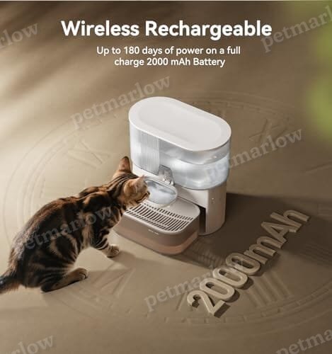 Wireless Cat Water Fountain No Filters, Wastewater Separation – view 5