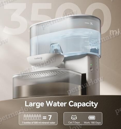 Wireless Cat Water Fountain No Filters, Wastewater Separation – view 6