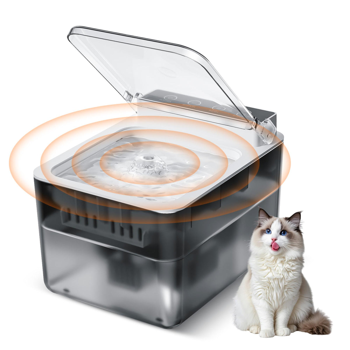 Wireless Charging Cat Water Fountain