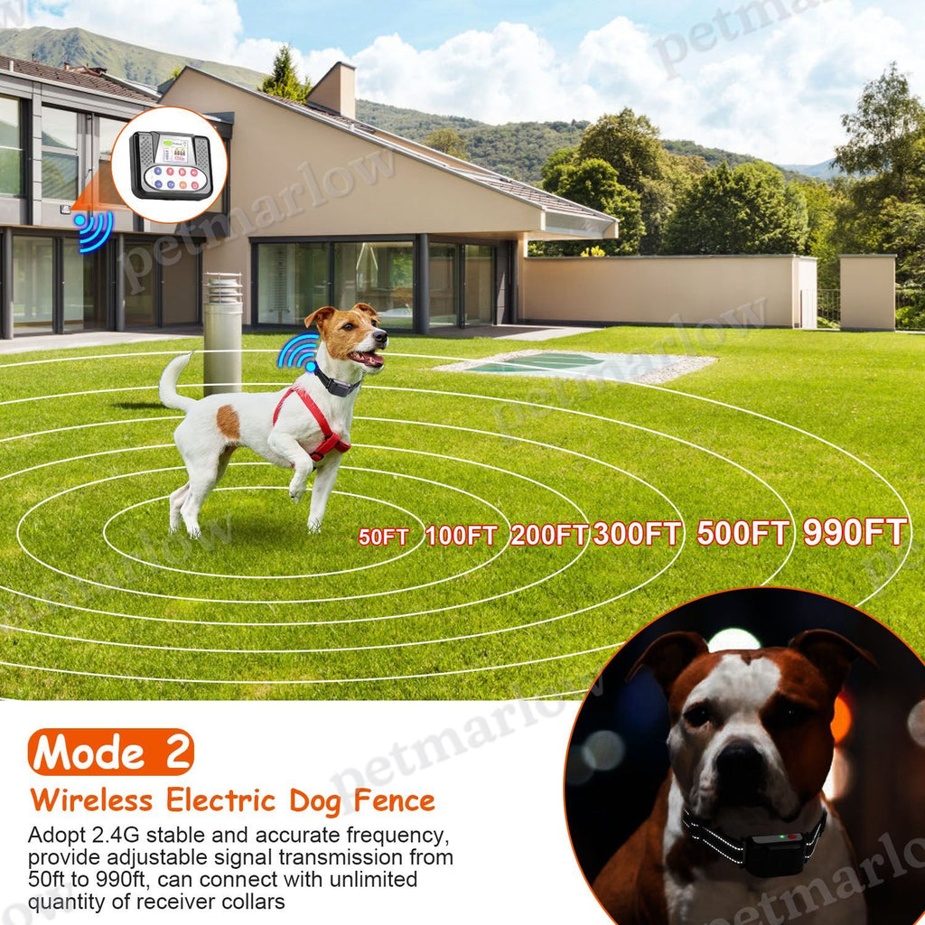 Wireless Dog Training Collar with Remote Fence System – view 5