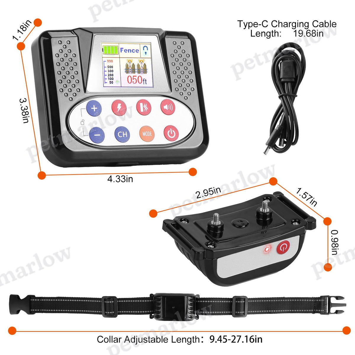 Wireless Dog Training Collar with Remote Fence System – view 6