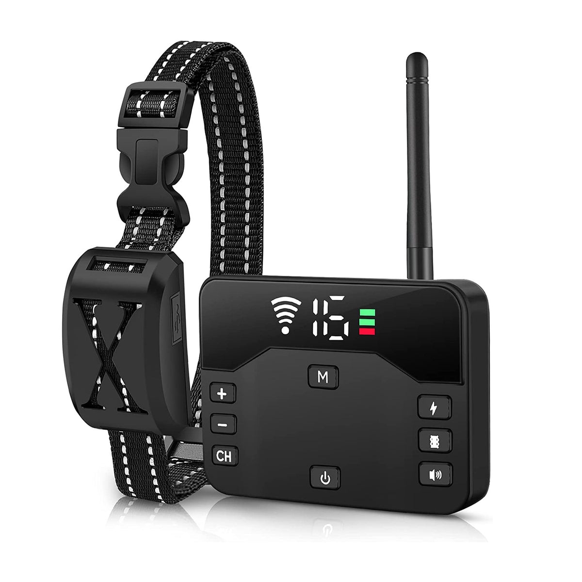 Wireless Electric Dog Fence and Training Collar System – Black Fence with 1 Collar