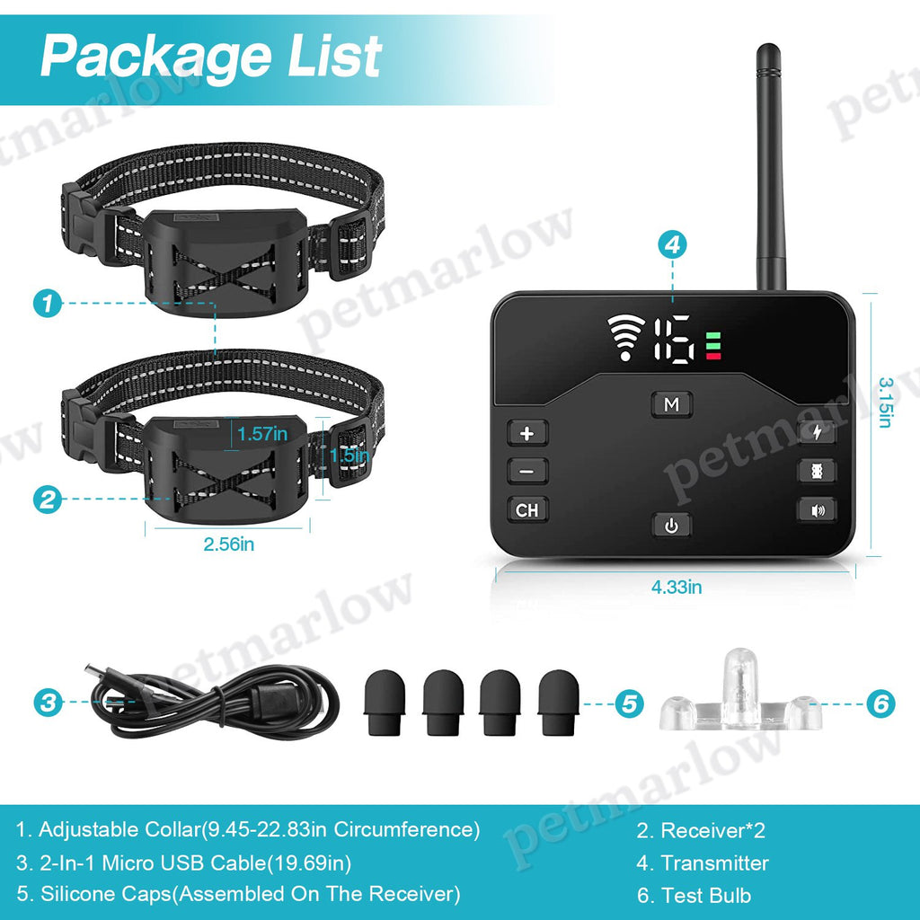 Wireless Electric Dog Fence and Training Collar System – view 4