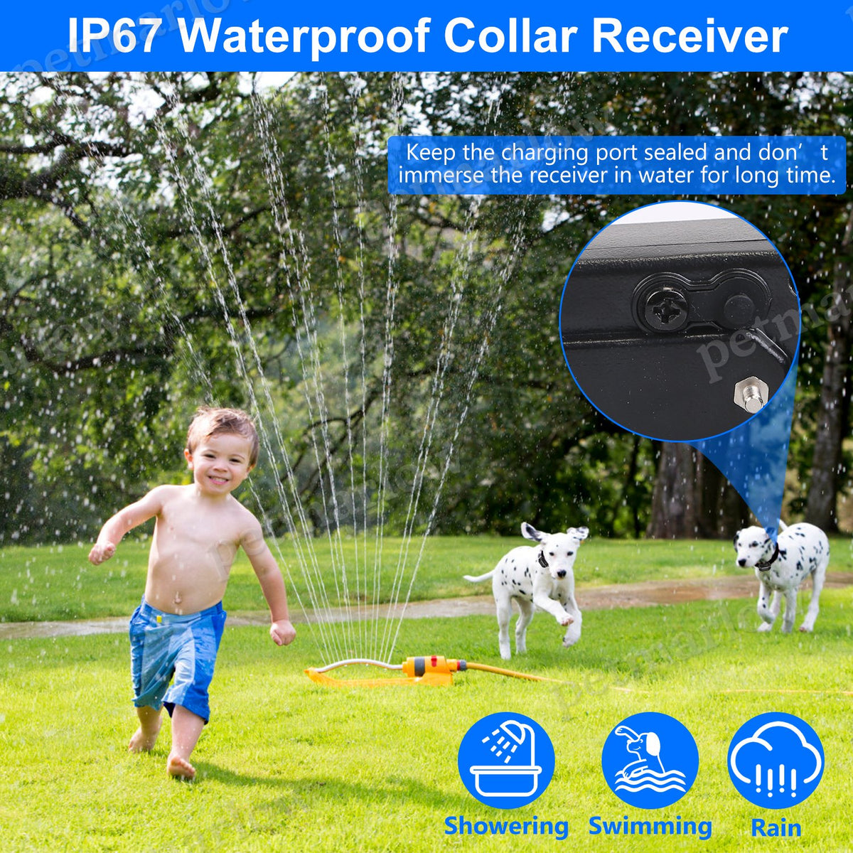 Wireless Electric Dog Fence System for Training and Containment – view 3