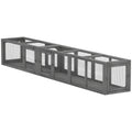 98" Wooden Cat Tunnel for Outdoor Play – Dark Gray / 1050x435x300 mm
