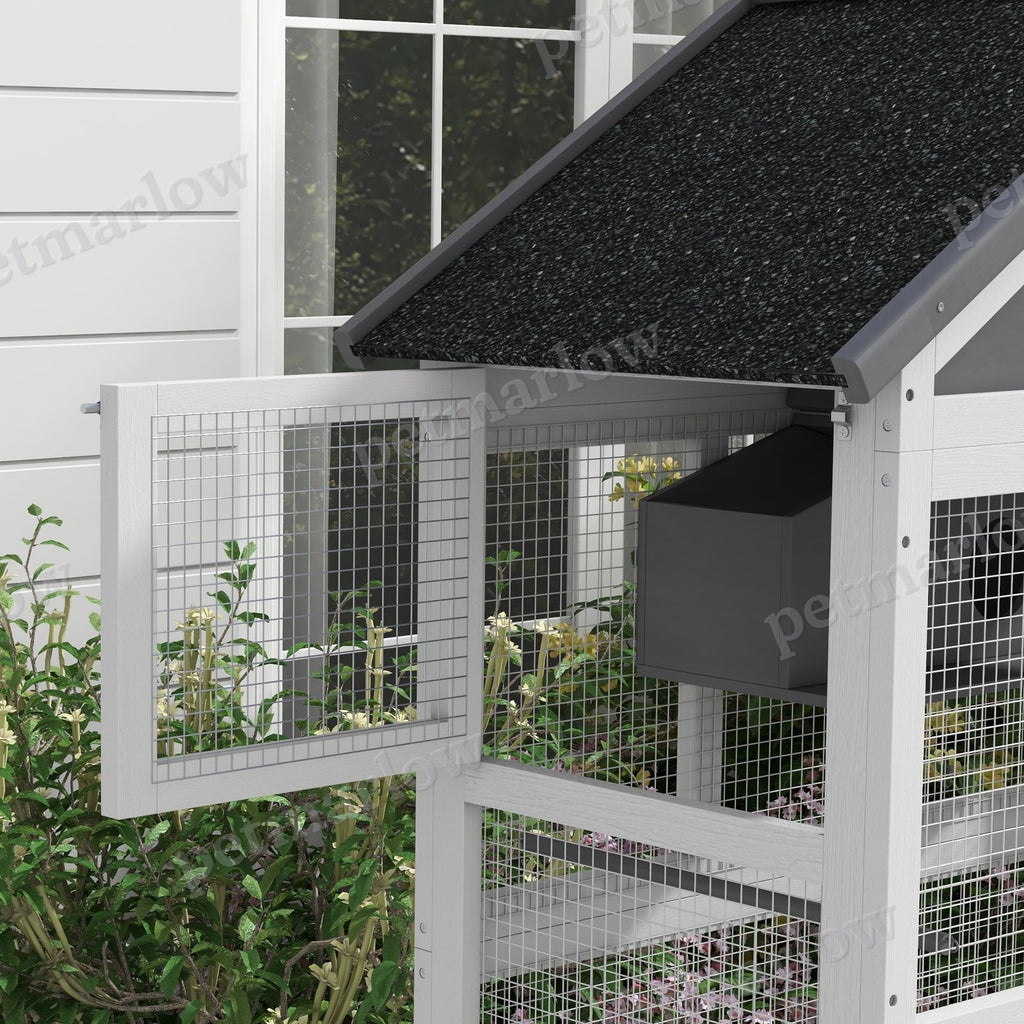 Wooden Bird Aviary with Slide-Out Tray for Finches and Parakeets – view 5